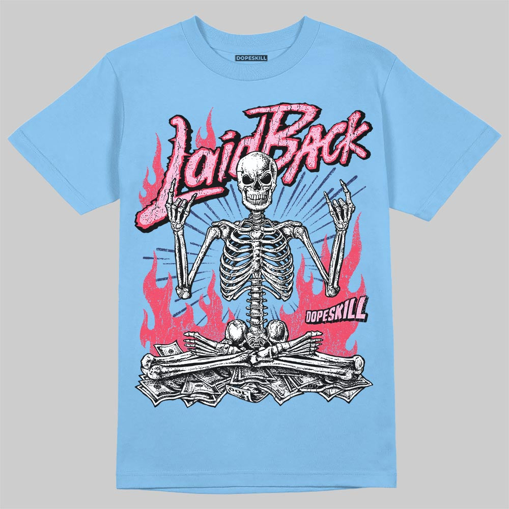 University Blue Sneakers DopeSkill T-Shirt Laid Back Graphic Streetwear - Carolina Blue