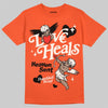 Jordan 1 Retro High OG Shattered Backboard (2025) DopeSkill T-Shirt New Love Heals Graphic Streetwear - Orange