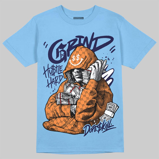 University Blue Sneakers DopeSkill T-Shirt Grind Pray Graphic Streetwear - Carolina Blue