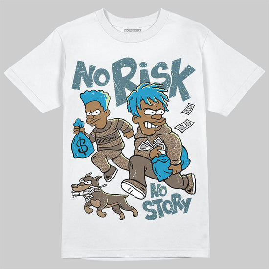 Jordan 3 GS “We Outside” DopeSkill T-Shirt No Risk No Story Graphic Streetwear - White