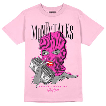 Pink Sneakers DopeSkill Pink T-shirt Money Talks Graphic Streetwear