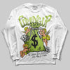 Jordan 13 Retro Bright Cactus DopeSkill Long Sleeve T-Shirt Money Bag Coming Up Graphic Streetwear - White