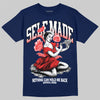 University Blue Sneakers DopeSkill T-Shirt Self Made Graphic Streetwear - Navy
