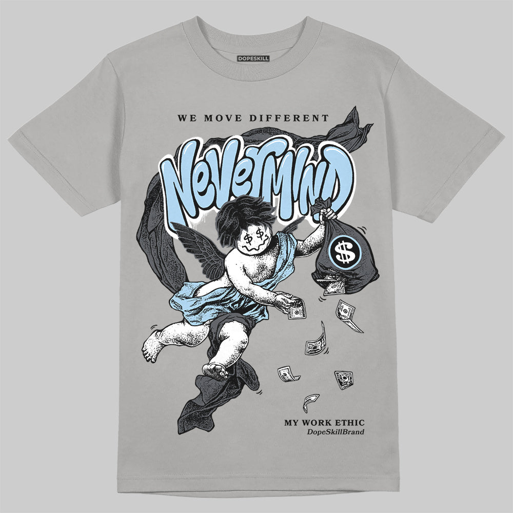 Jordan 5 Retro Wolf Grey (2026) DopeSkill T-Shirt Nevermind Graphic Streetwear - Gravel