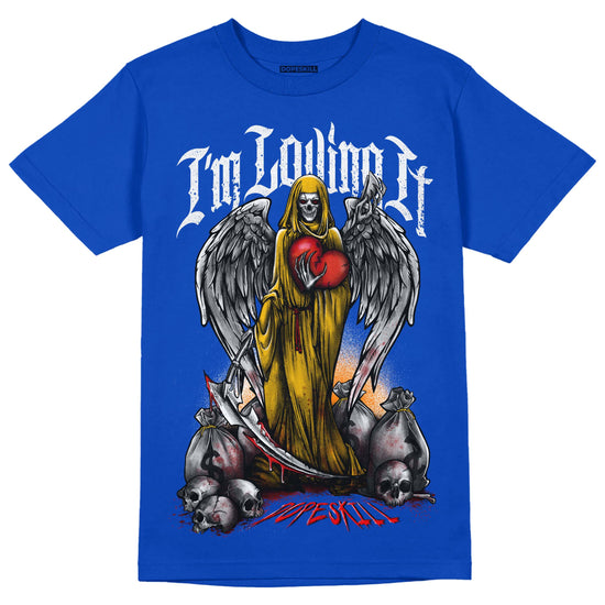 Royal Blue Sneakers DopeSkill Royal Blue T-shirt New I'm Loving It Graphic Streetwear