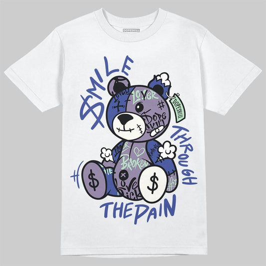 Jordan 1 Retro Low OG Zion Williamson Voodoo Alternate DopeSkill T-Shirt Smile Through The Pain Graphic Streetwear - White