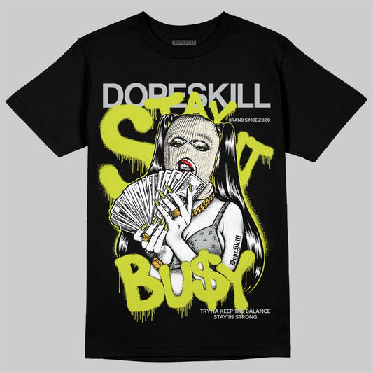 Air Max 90 x Patta Cyber and Particle Grey DopeSkill T-Shirt Stay It Busy Graphic Streetwear - Black