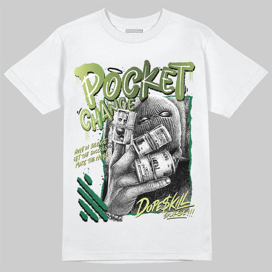 Foamposite Pro 'Pine Green' DopeSkill T-Shirt Pocket Change Graphic Streetwear - White