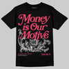Jordan 5 Low “Peanut Butter Jelly” DopeSkill T-Shirt Money Is Our Motive Typo Graphic Streetwear - Black