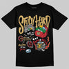 Jordan 4 Retro “Pizza” DopeSkill T-Shirt Study Hard Graphic Streetwear - black