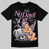 Jordan 4 WMNS “Orchid” DopeSkill T-Shirt New No Days Off Graphic Streetwear - Black