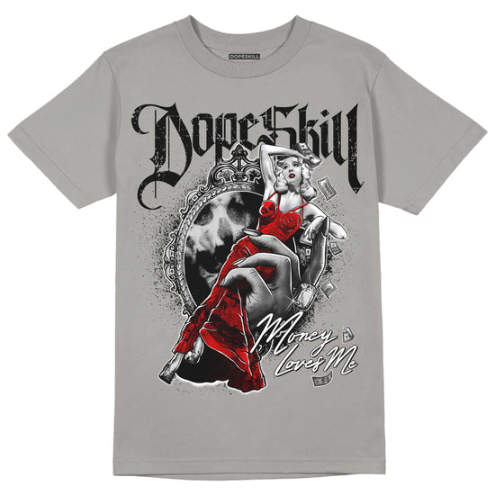 Grey Sneakers DopeSkill Grey T-shirt Money On My Mind Graphic Streetwear