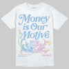 Jordan 5 “Year of the Snake” DopeSkill T-Shirt Money Is Our Motive Typo Graphic Streetwear - White