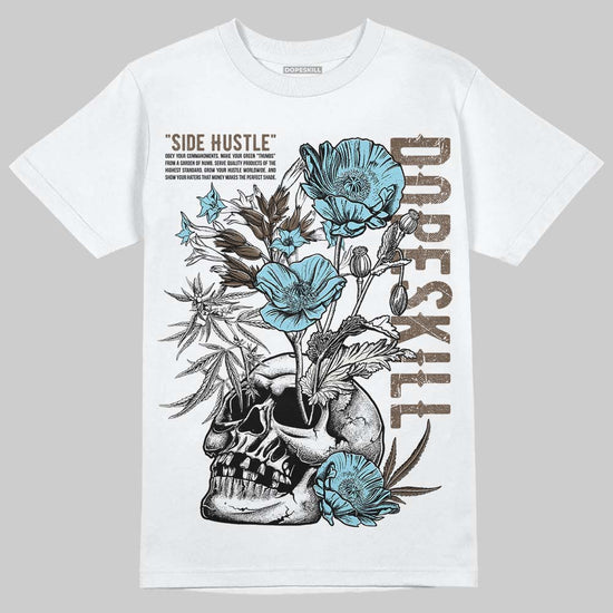 Asics Gel-Kayano 12.1 Cream/Stillwater DopeSkill T-Shirt Side Hustle Graphic Streetwear - White