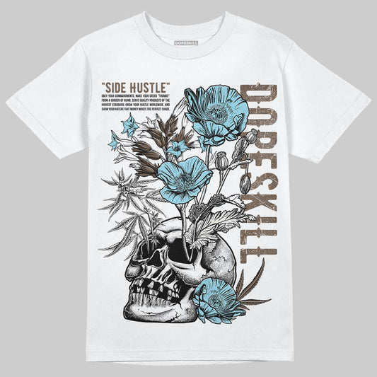 Asics Gel-Kayano 12.1 Cream/Stillwater DopeSkill T-Shirt Side Hustle Graphic Streetwear - White