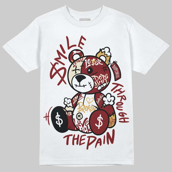 Dunk Low SE Sisterhood Sail Team Red W DopeSkill T-Shirt Smile Through The Pain Graphic Streetwear - White