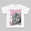 Jordan 12 GS “Pearl Pink” DopeSkill Toddler Kids T-shirt Pocket Change Graphic Streetwear - White 