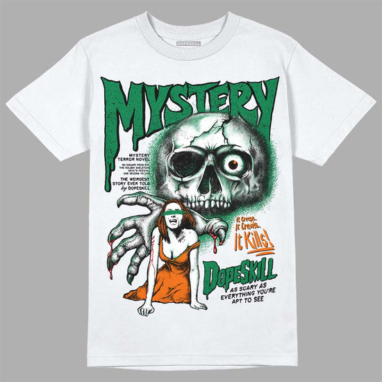 Green Sneakers DopeSkill T-Shirt Mystery Ghostly Grasp Graphic Streetwear - White 