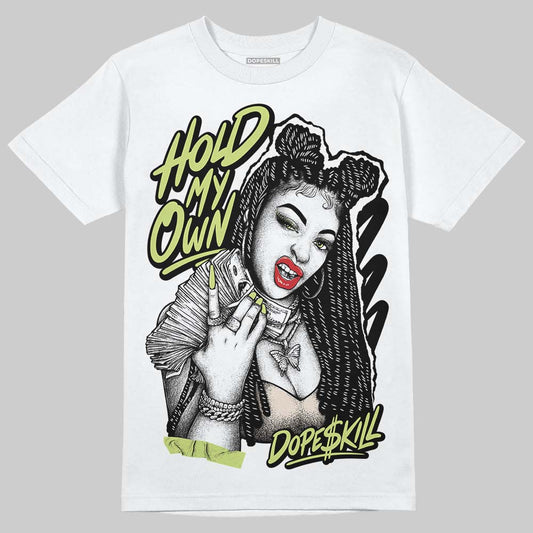 Jordan 5 “Luminous Green” DopeSkill T-Shirt New H.M.O Graphic Streetwear - White 