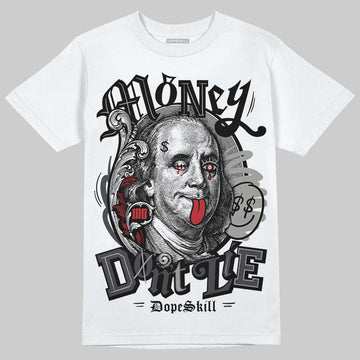 Jordan 3 Retro Black Cat DopeSkill T-Shirt Money Don't Lie Graphic Streetwear - White