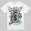 Jordan 9 Cool Grey DopeSkill T-Shirt Money Bag Coming Up Graphic Streetwear - White