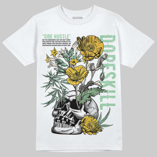 Asics Gel-Kayano 12.1 White/Menthol DopeSkill T-Shirt Side Hustle Graphic Streetwear - White 