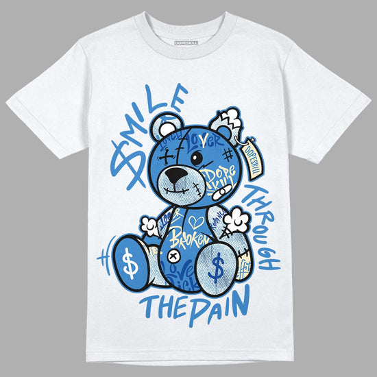 Jordan 6 Acid Wash Denim DopeSkill T-shirt  Smile Through The Pain Graphic Streetwear