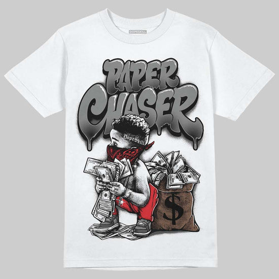 Jordan 10 Retro Shadow (2025) DopeSkill T-Shirt Paper Chaser Boy Graphic Streetwear - White