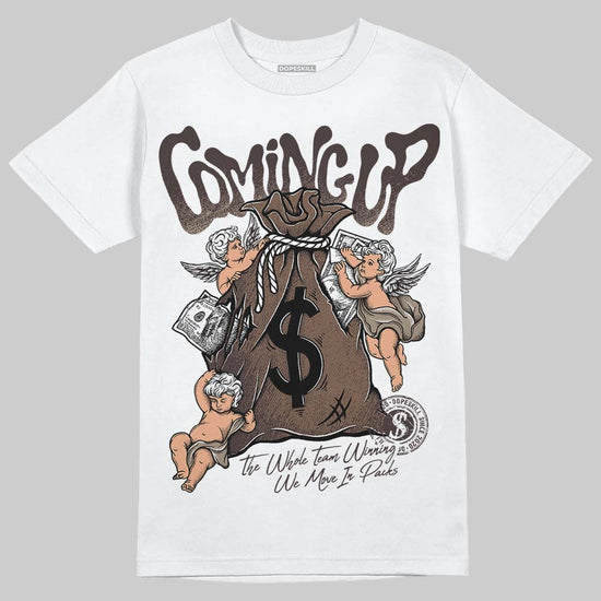 SoleFly x Air Jordan 12 Retro SP 'Cafecito/Baroque Brown' DopeSkill T-Shirt Money Bag Coming Up Graphic Streetwear - White