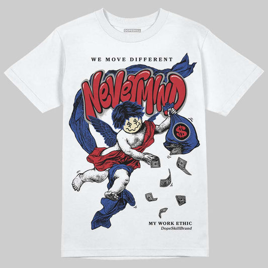 Jordan 4 “Rare Air” DopeSkill T-Shirt Nevermind Graphic Streetwear - White