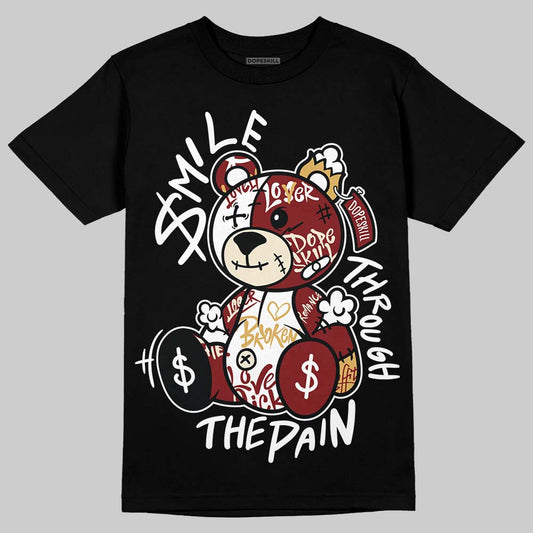 Dunk Low SE Sisterhood Sail Team Red W DopeSkill T-Shirt Smile Through The Pain Graphic Streetwear - Black