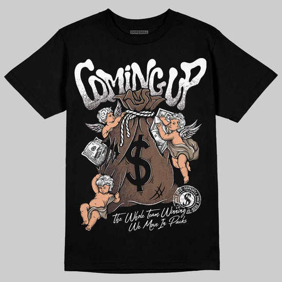 SoleFly x Air Jordan 12 Retro SP 'Cafecito/Baroque Brown' DopeSkill T-Shirt Money Bag Coming Up Graphic Streetwear - Black