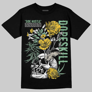 Asics Gel-Kayano 12.1 White/Menthol DopeSkill T-Shirt Side Hustle Graphic Streetwear - Black