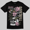 SB Dunk Low Pro x Arts-Rec Skateshop Rust Pink and Rough Green DopeSkill T-Shirt Side Hustle Graphic Streetwear - Black