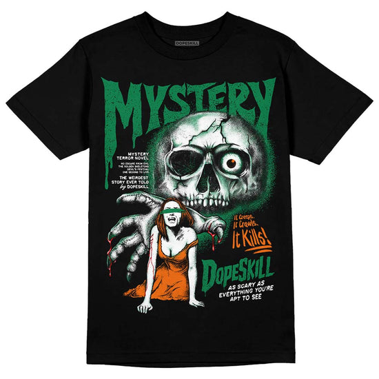 Green Sneakers DopeSkill T-Shirt Mystery Ghostly Grasp Graphic Streetwear - Black 