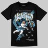 Jordan 4 Denim “Worn Blue” DopeSkill T-Shirt Nevermind Graphic Streetwear - Black
