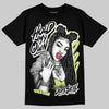 Jordan 5 “Luminous Green” DopeSkill T-Shirt New H.M.O Graphic Streetwear - Black