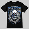 Jordan 3 "True Blue" DopeSkill T-Shirt Trapped Halloween Graphic Streetwear - Black
