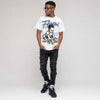 Black University Blue 5s DopeSkill T-Shirt Flexin' Graphic