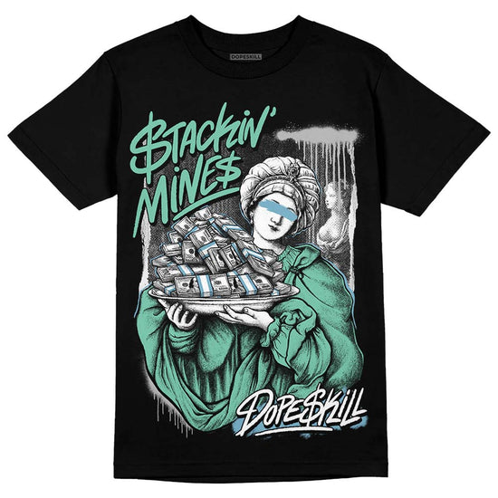 Jordan 3 "Green Glow" DopeSkill T-Shirt Stackin Mines Graphic Streetwear - Black