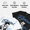 Black University Blue 5s DopeSkill T-Shirt Flexin' Graphic