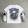 “True Blue” 3s DopeSkill T-Shirt Trapped Halloween Graphic