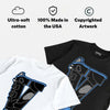 Black University Blue 5s DopeSkill T-Shirt V Jordan 5 Graphic