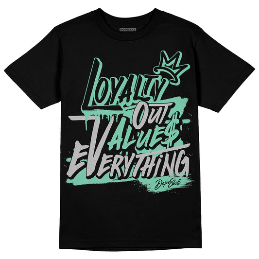 Jordan 3 "Green Glow" DopeSkill T-Shirt LOVE Graphic Streetwear - Black 