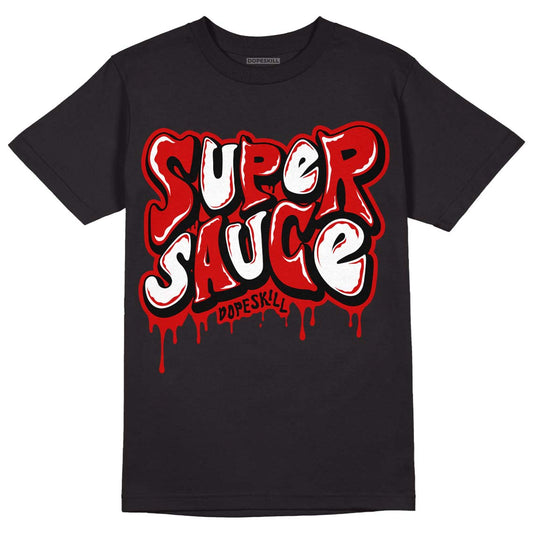 Jordan 1 Retro Low "Black Toe" DopeSkill T-Shirt Super Sauce Graphic Streetwear - Black