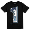 Jordan 1 Mid Diffused Blue DopeSkill T-Shirt No.1 Graphic Streetwear - Black 