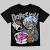 Jordan 5 Wolf Grey DopeSkill T-Shirt Pour Up Graphic Streetwear - Black