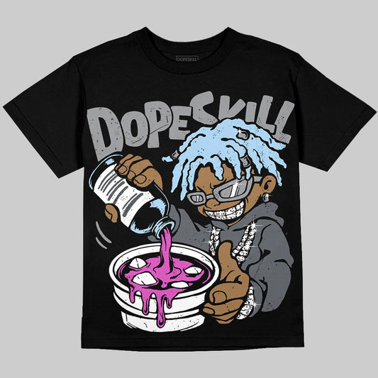 Jordan 5 Wolf Grey DopeSkill T-Shirt Pour Up Graphic Streetwear - Black