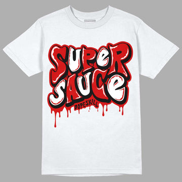 Jordan 1 Retro Low "Black Toe" DopeSkill T-Shirt Super Sauce Graphic Streetwear - White 