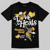 Jordan 5 'Tokyo' DopeSkill T-Shirt New Love Heals Graphic Streetwear - black